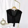 Chal Otoño Exterior Tejido Lana Hombro Pequeño Chal Cuello Falso Hombro Cervical Cálido Nudo de Mujer Capa
