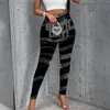 Leggings de Moda Feminina Transfronteiriços com Estampa de Arte Abstrata, Leggings com Estampa Digital 3D, Personalizáveis, Podem Ser Encomendados em Atacado a Partir de Uma Peça