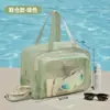 Bolsa de aseo con separación húmeda y seca para hombres en viajes de negocios, Bolsa de almacenamiento portátil impermeable para baño, fitness y natación, Bolsa de cosméticos para mujeres
