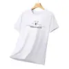 Camiseta Transpirable de Malla de Secado Rápido con Estampado, Manga Corta, Talla Grande, Simple, Versátil, Tendencia Verano 2026, Seda de Hielo, Transfronteriza para Hombre