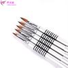 Pluma de cristal de pelo de visón para manicura, pluma tallada 3D, pluma de pelo de animal, pluma de plástico tallada, pluma metálica de ocho collares, ventas directas de fábrica