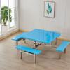 Mesa y Sillas para Comedor Exterior con Sombrilla, Mesa para Comedor Exterior, Entrada de Tienda de Conveniencia Supermercado, Combinación de Mesa y Silla de Una Pieza, Mesa y Sillas para Comedor de Agua de Azúcar