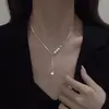Colar com Borboleta em Degradê e Franja para Mulheres, Corrente de Clavícula Exquisita e de Alto Padrão para o Verão, Colar Doce e Cool para Meninas da Moda