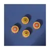 Accesorios Antiguos de Oro, Cuentas Espaciadoras Flor Tesoro, Cuentas Espaciadoras Caladas Filigrana Azul Quemado, Accesorios para Pulseras y Collares Estilo Chino Nuevo al por Mayor