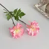 Flores Artificiais de Dália de Alta Qualidade com Duas Cabeças para Decoração de Casa, Sala de Estar, Decoração de Mesa de Jantar, Arranjo de Casamento e Adereços de Fotografia