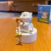 Figurita de Resina Gato Tai de Jengibre Original Baimao Muñeca Creativa Exquisita Alivio del Estrés Decoración de Escritorio para el Hogar