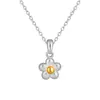 Moda Ins Coreana Dulce Collar de Flores Pequeñas para Mujer Acero de Titanio Dorado Elegante Colgante de Flor de Alto Grado Collar para Clavícula