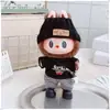 Colgante Labubu de 17 cm Ropa Gato t Traje Primera, Segunda y Tercera Generación Ropa de Muñeca Labubu Ropa de Muñeca