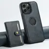 Adequado para Iphone18Promax Porta-Cartão Dois em Um Carregamento Sem Fio Magnético Magsafe Capa de Couro para Celular
