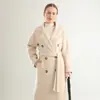 Novo Casaco Feminino de Lã Pura Dupla Face Outono/Inverno 2026 Estilo Hepburn Outerwear