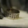 Anel Exquisito Versátil Simples de Alta Qualidade Feito à Mão em Estilo Chinês Vintage para Jovens Homens