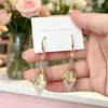 Pendientes de perla geométrica con pasador de plata 925 para mujer, aretes de moda, borla, pendiente de alto nivel, temperamento, pendientes vintage, venta al por mayor