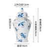 Yutong "Porcelana Azul y Blanca Pintada a Mano Pura" Cerámica Retro China Hecha a Mano por Artista Viejo Jarrón Decoración de Entrada