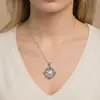 Collar Nudo Celta del Sol, Lujo Ligero Nicho Estilo Europeo y Americano, Colgante Incrustado con Diamantes para Mujer, Cadena para Clavícula que No se Desvanece, Exclusivamente para Ventas Transfronterizas
