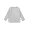 Camisa Básica de Encaje de Moda para Niñas Wulibuyi Otoño Infantil Energética y Linda de Cuello Alto Versátil Casual