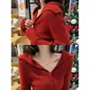 Suéter de punto color borgoña con cuello en V y botones para mujer, prenda interior ajustada para primavera y otoño, suéter base estilo Puro Deseo