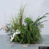 Decoración de Fondo Mori Explosiva Floricultura Accesorios de Fotografía Plantación Verde Simulada Flor de Seda Arreglo Floral para Ceremonia de Boda