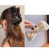 Moño Escape Princesa Pinza de Agarre Doble Cara Negro Pasador de Pelo de Alto Sentido Parte Trasera Cabeza Pinza de Tiburón Accesorios para el Cabello Sombrerería Venta al por Mayor