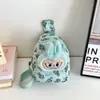 Labubu Dibujo Animado Lindo Trendy Bolso de Pecho Transfronterizo Bolso de Hombro de Nylon para Niños y Niñas de 3-6 Años Bolso Cruzado de Gran Capacidad