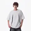 Camiseta de Manga Corta Patchwork Desestructurada para Hombre, Nueva Tendencia Verano 2026, Atuendo Casual Americano para Pareja, Manga Media de Secado Rápido