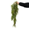 Planta Verde Artificial Colgante de Pared Orquídea Colgante Planta Verde Helecho Tubería de Pared Decoración de Techo Hoja de Helecho Ratán