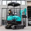 Exportación Excavadora Agrícola Fábrica Mini Excavadora Hidráulica 1800kg Construcción Trituración Máquina de Gancho Pequeño