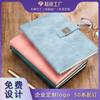 Cuaderno A5 de Hebilla Engrosado Personalizado B5 Estilo Nacional Hebilla de Flor de Ventana Minutas de Reunión Libreta de Negocios Venta al por Mayor