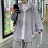 Chaqueta Fina de Protección Solar de Verano 2026 para Hombre con Capucha, Chaqueta Casual de Color Sólido a la Moda, Abrigo Holgado de Tendencia Estilo Hong Kong para Pareja