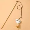 Nuevo Juguete para Gatos Palo de Juguete Hada para Gatos con Alambre de Acero, Plumas y Sonido, Palo de Madera Interactivo Juguete para Mascotas