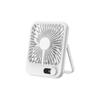 Nuevo ventilador de escritorio transfronterizo carga USB portátil engranaje infinito oficina dormitorio pantalla digital luz sonido ventilador pequeño