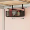 Cesta colgante de mesita de noche, estante de almacenamiento para literas, estante de almacenamiento de mesita de noche, cesta de almacenamiento para snacks y papelería de desorden de dormitorio, esencial para estudiantes