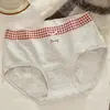 Bragas para Mujer de Algodón Puro Antibacteriano con Entrepierna Extendida Estilo Dulce Vintage 10A Cintura Media Ajustadas al Cuerpo en Color Rojo