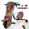 Patinete eléctrico exclusivo transfronterizo, coche de juguete, coche de derrape, go-kart para niños, asiento único Rueda universal giratoria 360 grados