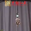 Cadena para Teléfono con Forma de Corazón de Caballo Pequeño de Sándalo Morado, Colgante Caballo del Año del Caballo Art Ming Xian Yuan, Llavero Creativo para Decoración de Coche con Caballo del Zodiaco