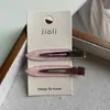 Pinza para el Cabello sin Costuras con Patrón de Piedra de Tinta Estilo Coreano, Pinza para Peluquería y Maquillaje, Pinza para el Flequillo, Pinza Doble, Pinza de Pato, Pasador Versátil y Elegante