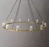 Lustre de Luxo Nórdico Luz Estilo Americano Pós-moderno Simples Francês Retrô Vidro Estilo Industrial Sala de Estar Quarto Sala de Jantar Luminárias