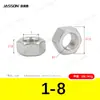 Tuercas hexagonales externas de acero inoxidable 304 M1.6~M30 en stock Tuercas hexagonales estándar alemán Din934 Venta al por mayor de fábrica