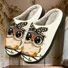 Pantuflas de Algodón para Hombres y Mujeres, Lindas Pantuflas Cálidas de Dibujos Animados para el Hogar, Pantuflas Estampadas de Comercio Exterior, Pod Cross-Border Jit Dropshipping