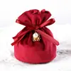Bolsa de Dulces de Terciopelo Creativa para Boda, Franela, Caja de Dulces de Boda Europea, Caja de Dulces para Regalo a Mano, Bolsa de Regalo al por Mayor