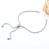 Nova Pulseira Quadrada de Pérola Push-Pull Dourada a Vácuo Acessórios de Joia Pulseira Elástica Personalizada Ajustável em Estoque