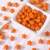 Aleación color caramelo estrella de cinco puntas cuentas sueltas hechas a mano DIY pulsera de cuentas cadena para teléfono móvil material de cuentas accesorios de joyería de estrella