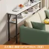 Mesa estrecha para hueco de cama, estante de almacenamiento para el pie de la cama, mesa larga extremadamente estrecha, de pie contra la pared, gabinete estrecho para hueco de cama, almacenamiento multicapa