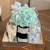 [En Stock] Nuevo Producto Cubo de Abrazo con Lazo Mediano Caja de Regalo con Flores Preservadas