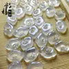Colgante de Cerradura de Nube Auspiciosa de Calcedonia Blanca Natural Collar de Cerradura Nube Ruyi de Gelatina de Lichi Accesorios Colgantes para Bolsas de Coche de Jade Colgantes DIY