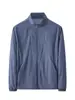 Ropa de Protección Solar de Verano para Hombre Enbu, Transpirable y Delgada, Ropa de Protección Solar para Pesca al Aire Libre, Cuello Alto, Top de Color Sólido para Hombre