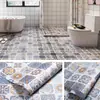 Pegatinas para Piso de Cocina Autoadhesivas a Prueba de Aceite y Antideslizantes Pegatinas para Azulejos de Piso de Baño Impermeables Engrosadas Resistentes al Desgaste Manta de Piso de Cuero