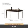 Mesa de Jantar Retrô de Madeira Maciça Franco-Americana Combinação de Mesa e Cadeira Mesa Retangular Estilo Antigo para Apartamento Pequeno Mesa de Jantar