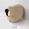 Sombrero de Sol de Vinilo con Parte Superior Abierta, Sombrero para el Sol, Sombrero de Verano para Mujer Anti-UV, Estilo Nuevo Simple, Sombrero de Pescador de Ala Ancha, Moderno