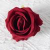 Simulación del Día de San Valentín, pequeña rosa de franela, cabeza de flor, ramillete rizado, pared de flores de boda, arreglo floral suelto, rosa floral