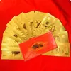 2025 Ano do Serpente 12 Signos Folha de Ouro Nota Comemorativa 100 Yuan Envelope Vermelho